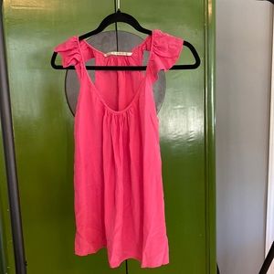 Cynthia Vincent pink Silk tank top Size M